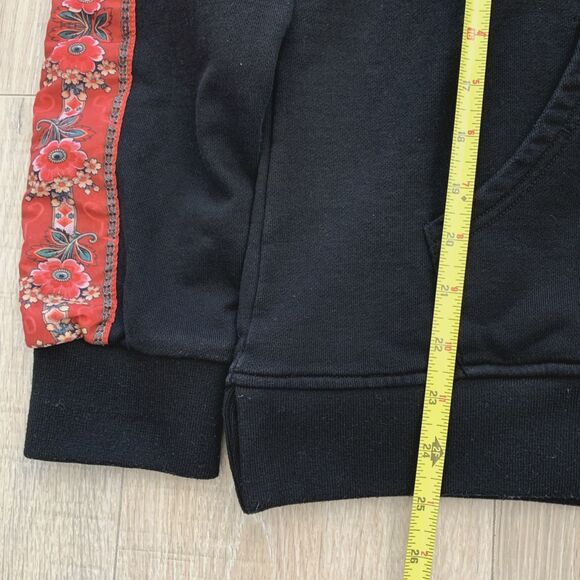 Profound Aesthetic Hoodie Pullover Hooded Sweatshirt Black Red Floral Men Size S - Picture 9 of 10